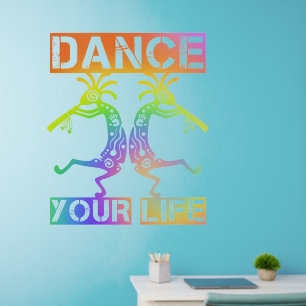 Native Americans Kokopelli - Dance Your Life 4 Wall Decal