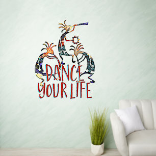 Native Americans Kokopelli - Dance Your Life 5 Wall Decal