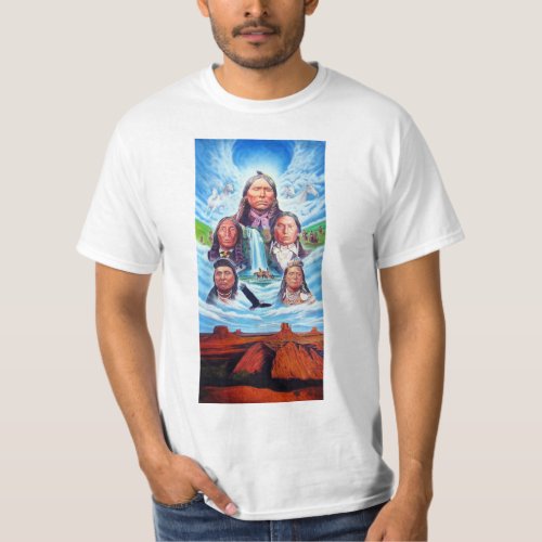 Native Americans Template Mens Modern Trendy T_Shirt