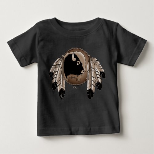 Native Art Baby Jersey Shirt Metis Wildlife Shirt