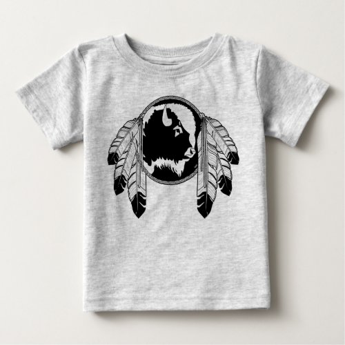 Native Art Baby Jersey Shirt Metis Wildlife Shirt