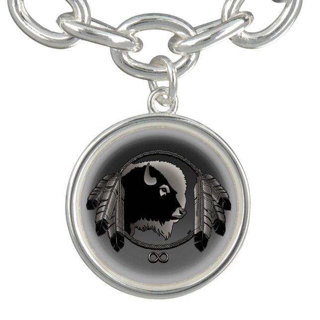 Native Art Bracelet Tribal Wildlife Charm Bracelet (Design)