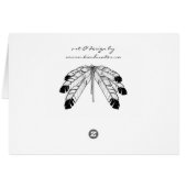 Native Art Card First Nations Wildlife Art Card (Back Horizontal)