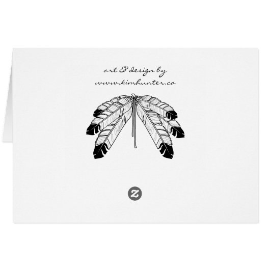 Native Art Card First Nations Wildlife Art Card (Back Horizontal)