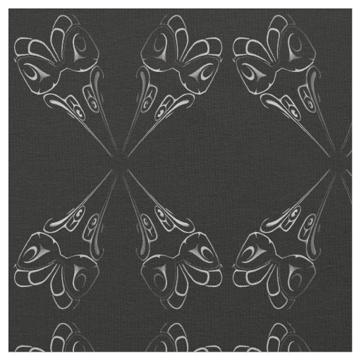 Native Art Fabric Eagle Totem Pole Tribal Fabric