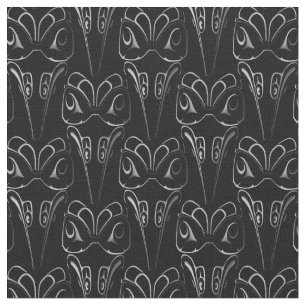 Native Art Fabric Eagle Totem Pole Tribal Fabric