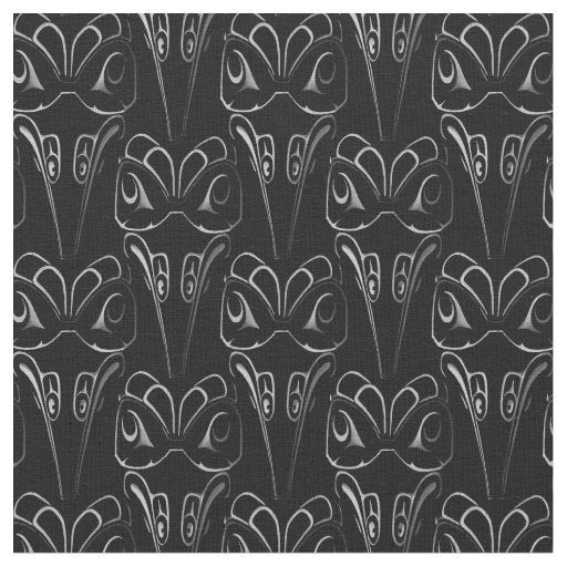 Native Art Fabric Eagle Totem Pole Tribal Fabric