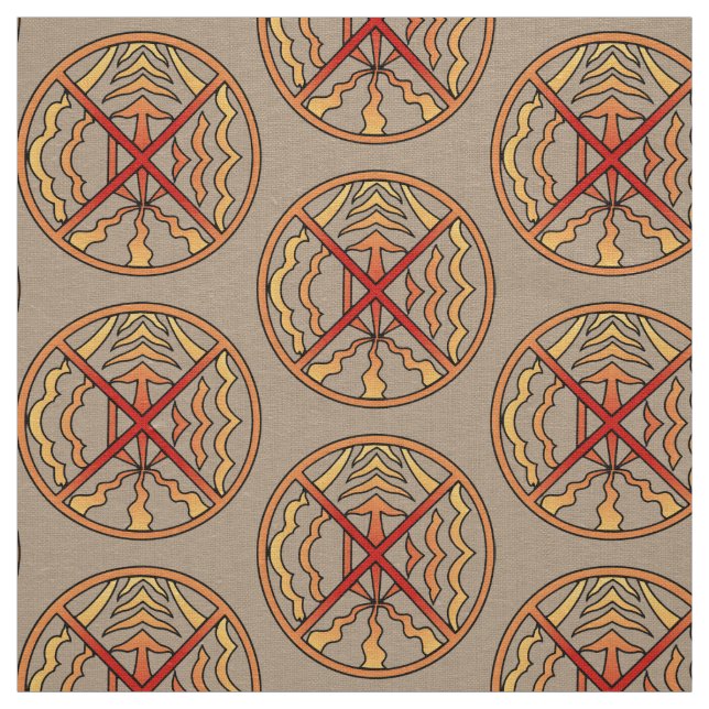 Native Art Fabric Earth Air Fire Water Fabrics (Swatch)