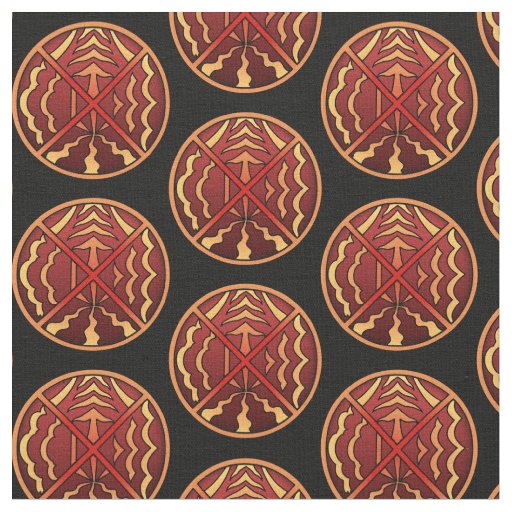 Native Art Fabric Earth Air Fire Water Fabrics