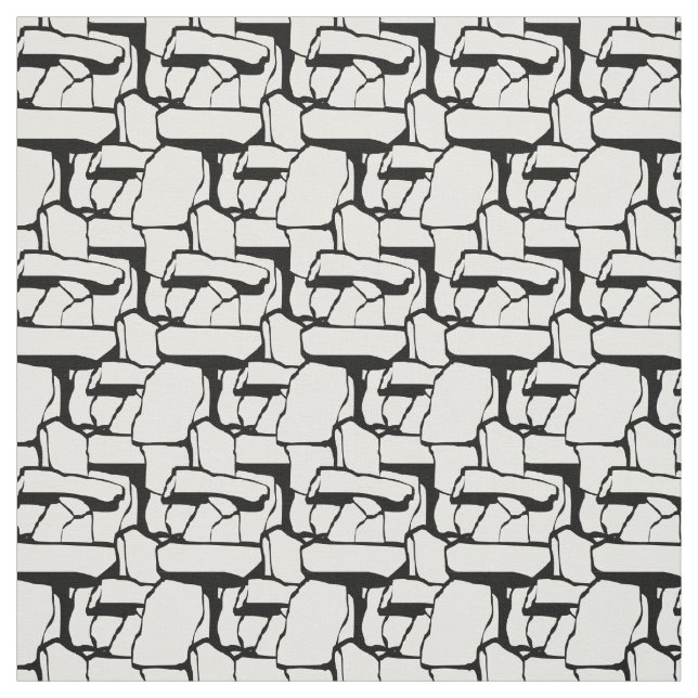 Native Art Fabric Haida Vancouver Inukshuk Fabric (Swatch)