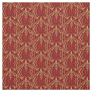 Native Art Fabric Tribal Spiritual Elements Fabric