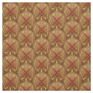 Native Art Fabric Tribal Spiritual Elements Fabric