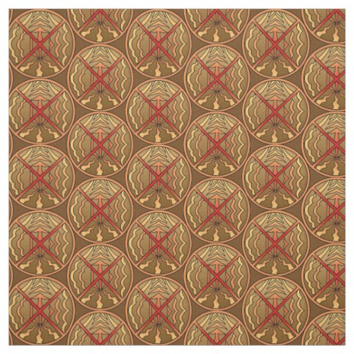 Native Art Fabric Tribal Spiritual Elements Fabric