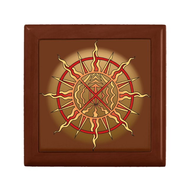 Native Art Gift Box Custom Spiritual Jewelry Box (Front)