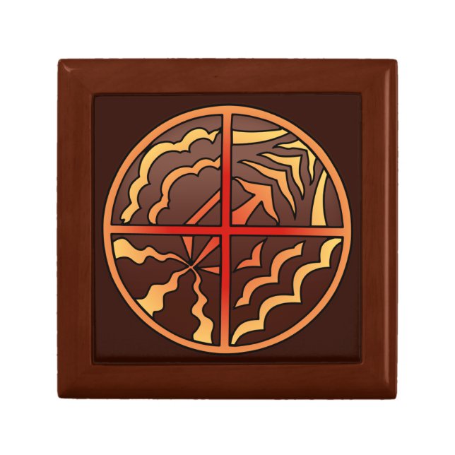 Native Art Gift Box Custom Spiritual Jewelry Box (Front)