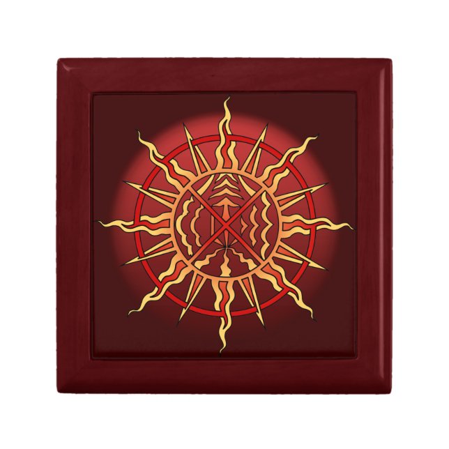 Native Art Gift Box Custom Spiritual Jewelry Box (Front)