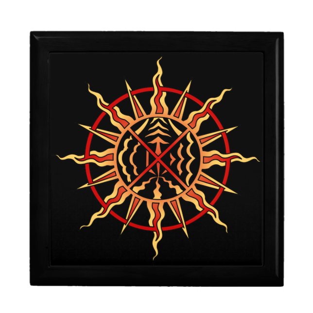 Native Art Gift Box Custom Spiritual Jewelry Box (Front)