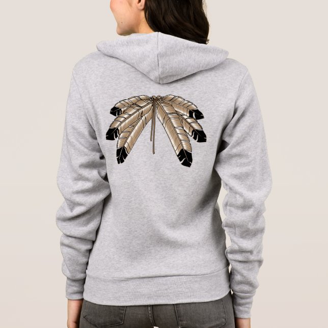 Native Art Jackets Men's Metis Wildlife Jacket (Back)