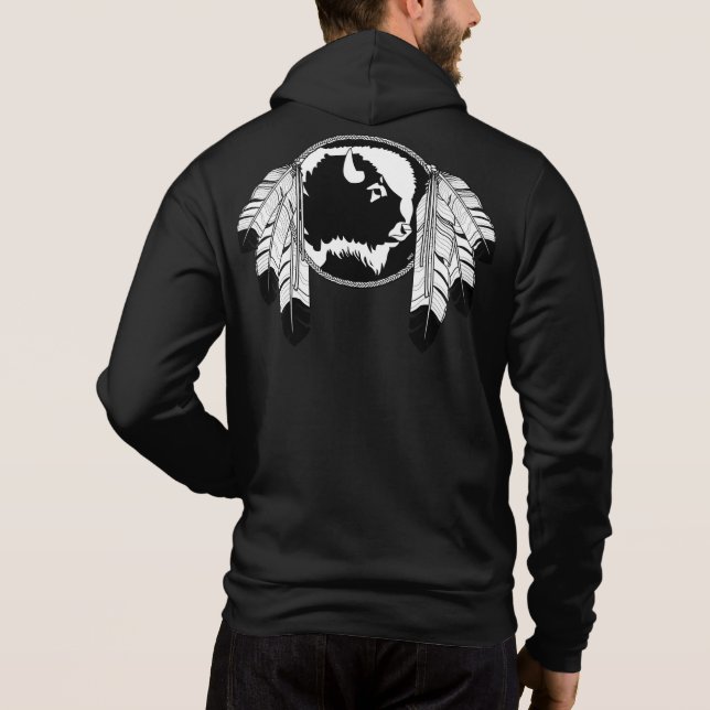 Native Art Jackets Metis Spirit Buffalo Jacket (Back)