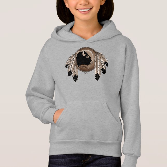 Native Art Kid's Sweatshirt First Nations Shirt (Front)