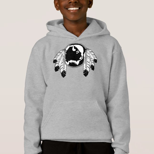 Native Art Kid's Sweatshirt First Nations Shirt (Front)