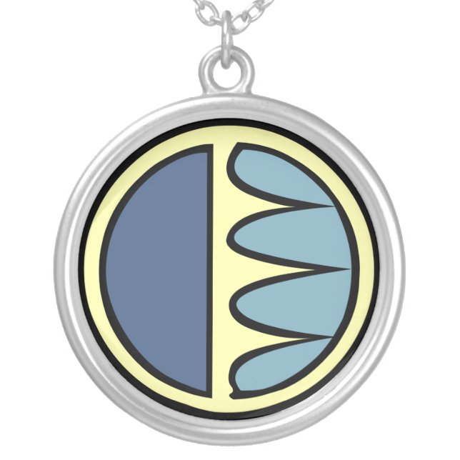 Native Art Necklace Native Sun Life Art Jewelry (Front)