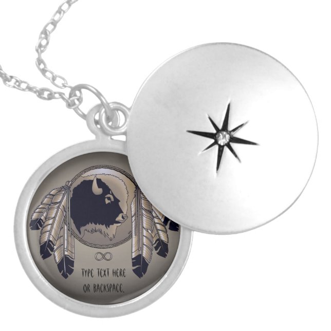 Native Art Necklace Personalized Tribal Necklace (Front)