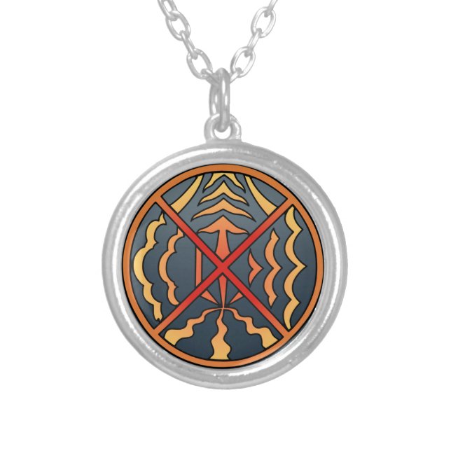 Native Art Necklace Spiritual Elements Tribal Gift (Front)