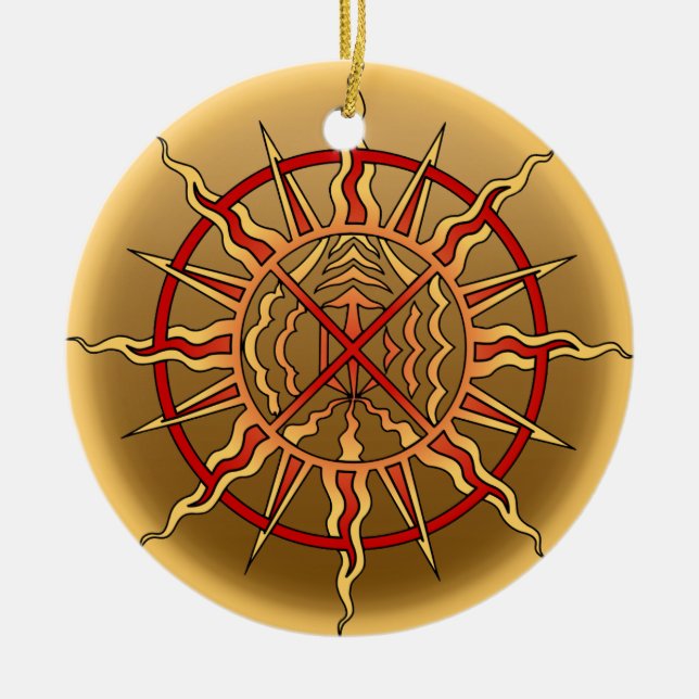 Native Art Ornament First Nations Keepsakes (Front)