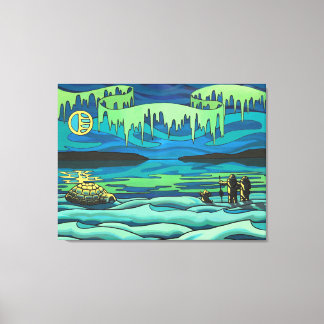 Native Art Painting Print Inuit Love Canvas Prints