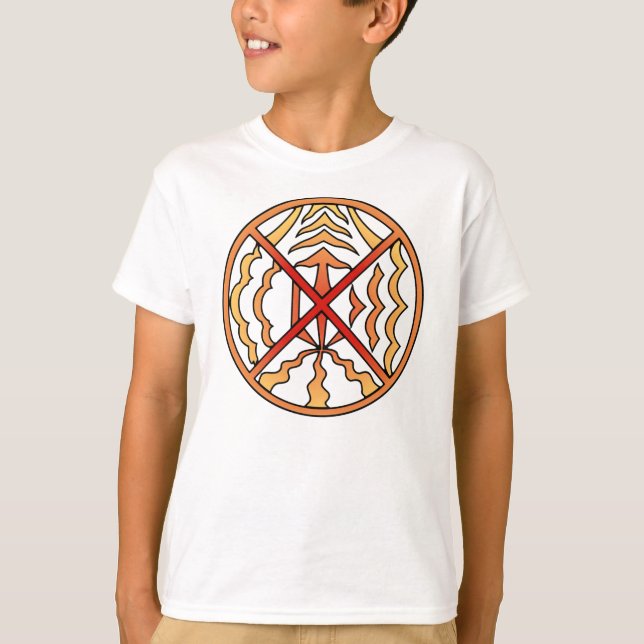 Native Art Shirt Kid's Elements Tribal Sun Shirt (Front)