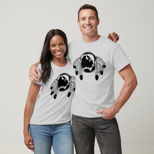 Native Art T-shirt Organic Tribal Wildlife T-shirt (Unisex)