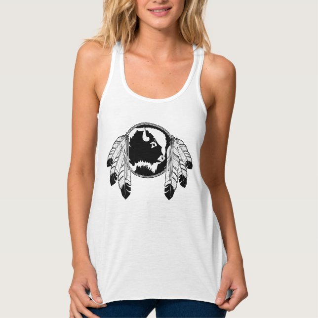 Native Art Tank Top Women's Spirit Wildlife Shirts (Front)