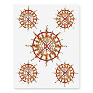 Native Art Temporary Tattoo Elements Skin Art