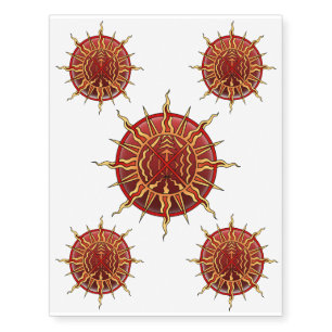 Native Art Temporary Tattoo Elements Skin Art