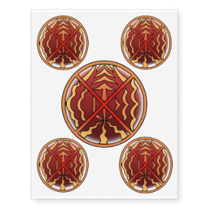 Native Art Temporary Tattoo Elements Skin Art