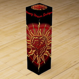 Native Art Wine Box Spiritual Native Art Wine Box