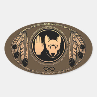 Native Art Wolf Stickers Metis Rebellion Stickers
