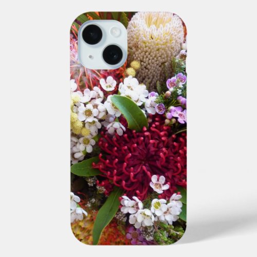 Native Australia floral flower bouquet iphone case