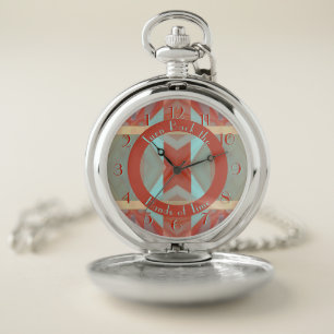 Native Backwards Pocket Watch
