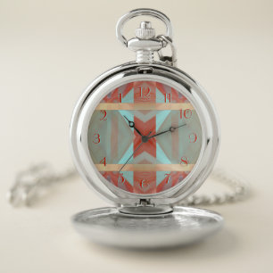 Native Backwards Pocket Watch
