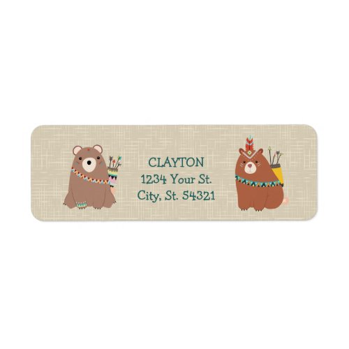 Native Bear Address Labels