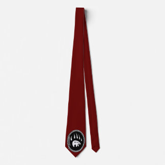 Native Bear Art Ties Tribal Bear Claw Necktie