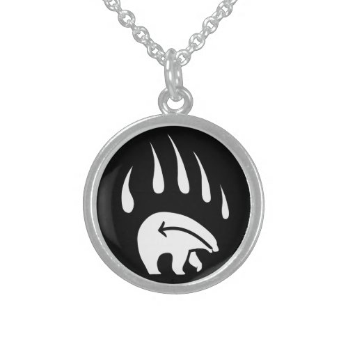 Native Bear Necklace Tribal Wildlife Art Jewelry