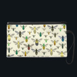 Native Bees Wristlet<br><div class="desc">Colorful native bee pattern for anyone who loves bees of all shapes, sizes, and colors!</div>