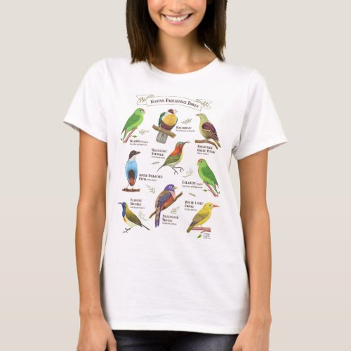 Native Birds in the Philippines T_Shirt