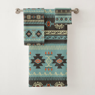 Native Blanket Pattern Bath Towel Set