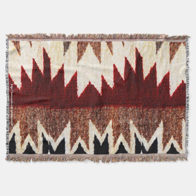 "Native Blaze" Throw Blanket (Front)