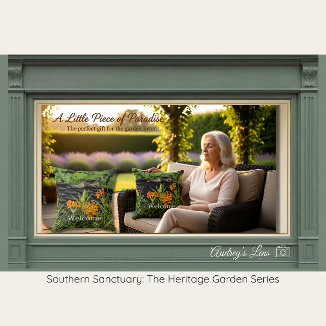 Native Butterfly Weed & Hummingbird Art Throw Pillow (Creator Uploaded)