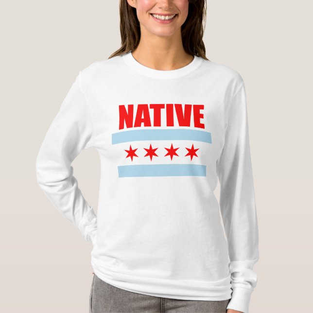 Native Chicago Flag T-Shirt (Front)